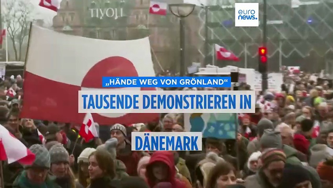 'Hände weg von Grönland': Tausende protestieren in Dänemark