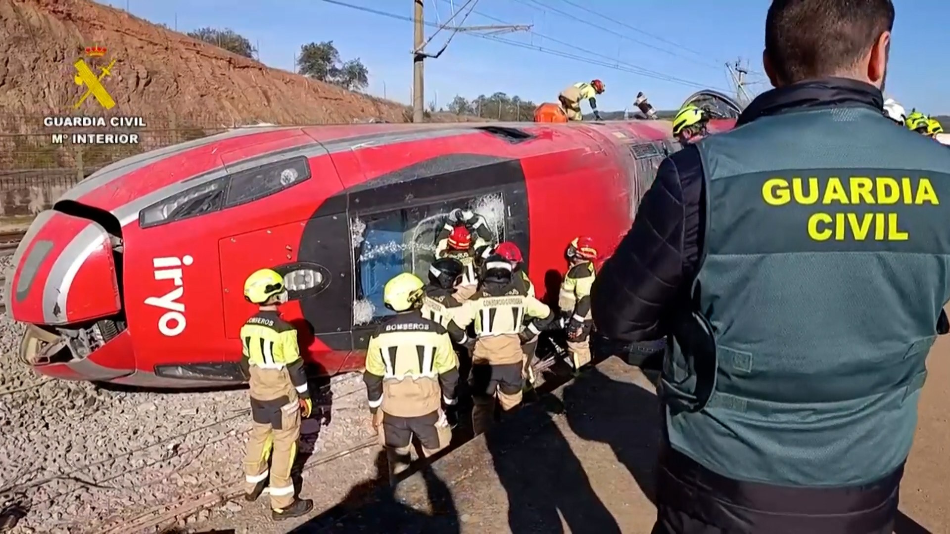 Cogen evidencias del accidente de tren: "Pudo ser algo del material de Iryo o de la infraestructura"