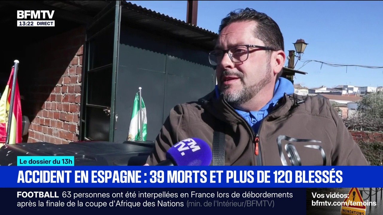 "J'ai vu l'horreur", confie cet homme qui est venu prêter secours aux victimes après la collision de trains en Espagne