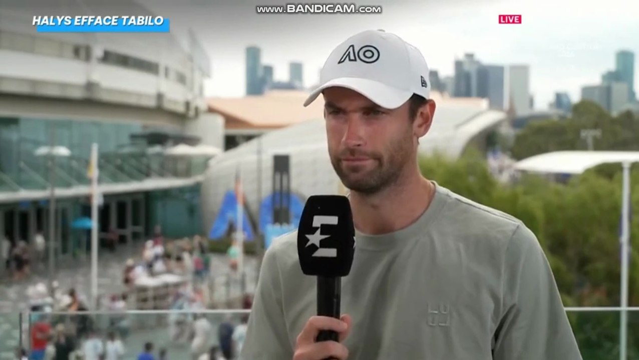 Open d'Australie │1er tour │Quentin Halys : Benjamin Bonzi a battu deux fois Daniil Medvedev en Grand Chelem, je vais me rapprocher de lui