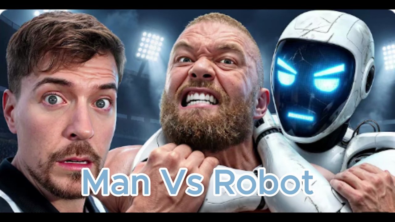 World's Strongest Man Vs Robot I Viral video
