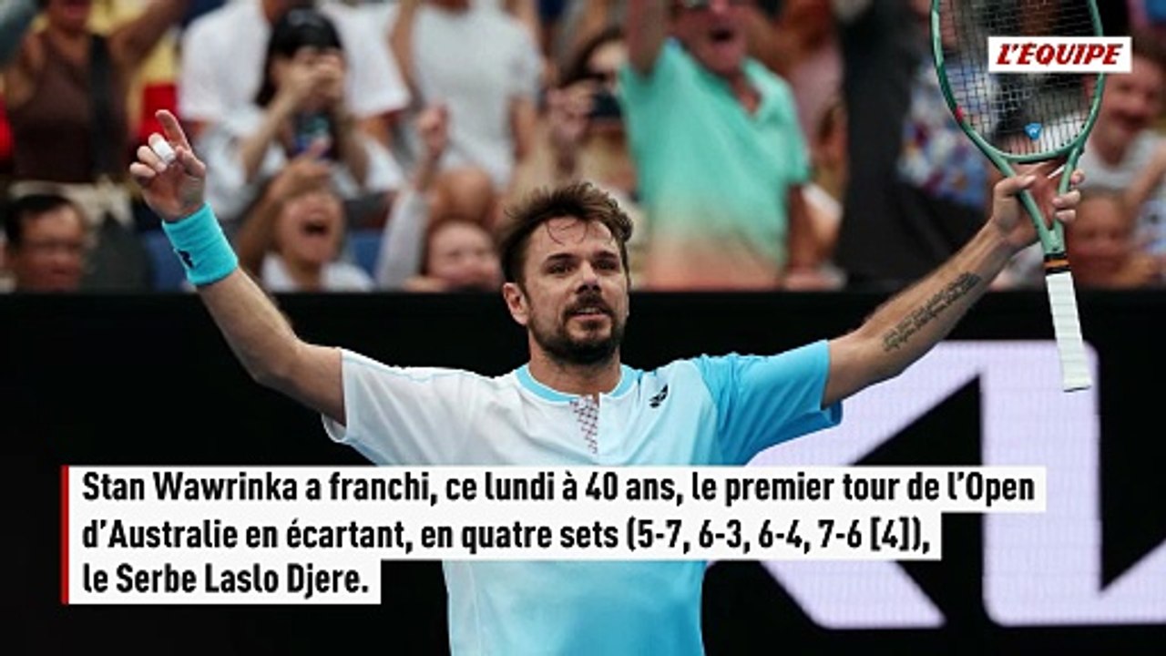 Vainqueur d'un match en Grand Chelem à 40 ans et 296 jours : où situer la perf de Stanislas Wawrinka? - Tennis - Open d'Australie