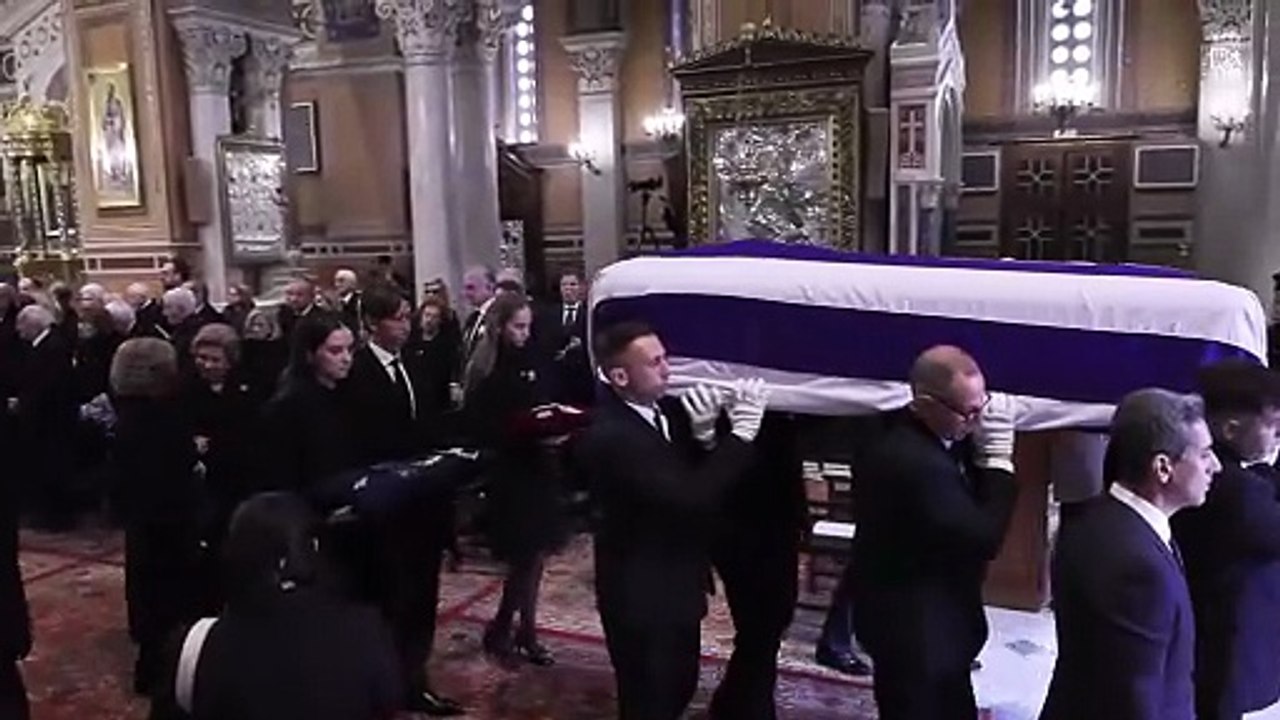 La familia real, en el funeral por Irene de Grecia en Atenas