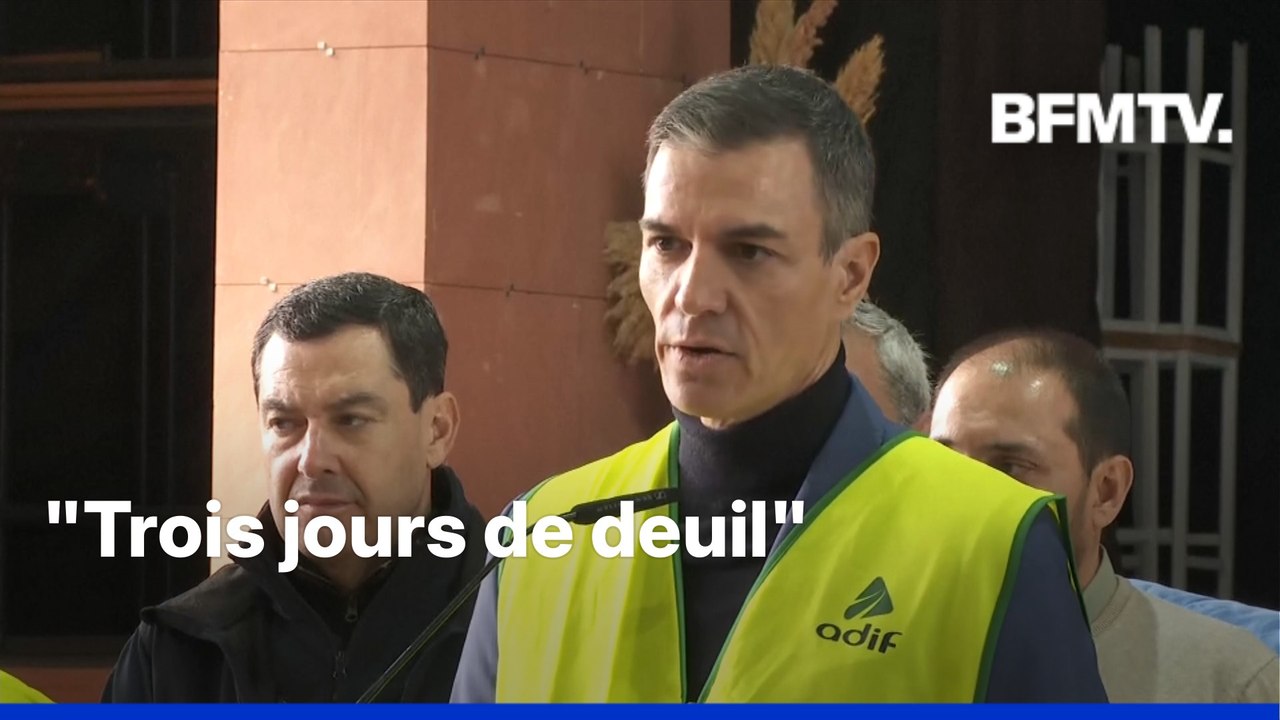 Collision de trains en Espagne: le Premier ministre décrète trois jours de deuil national