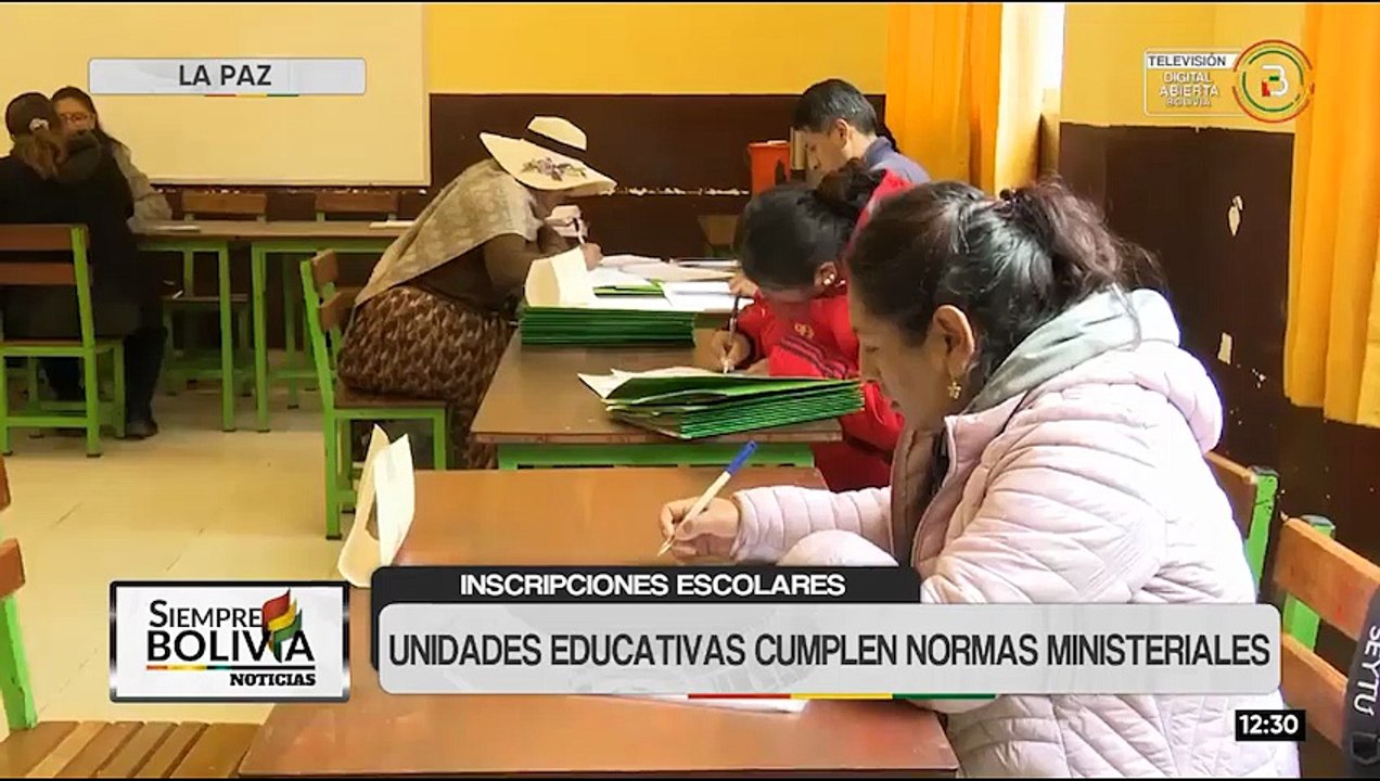 Unidades educativas cumplen normas ministeriales en la inscripción escolar