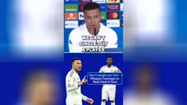 'Don’t blame Vinicius!' – Mbappe sends message to Real fans
