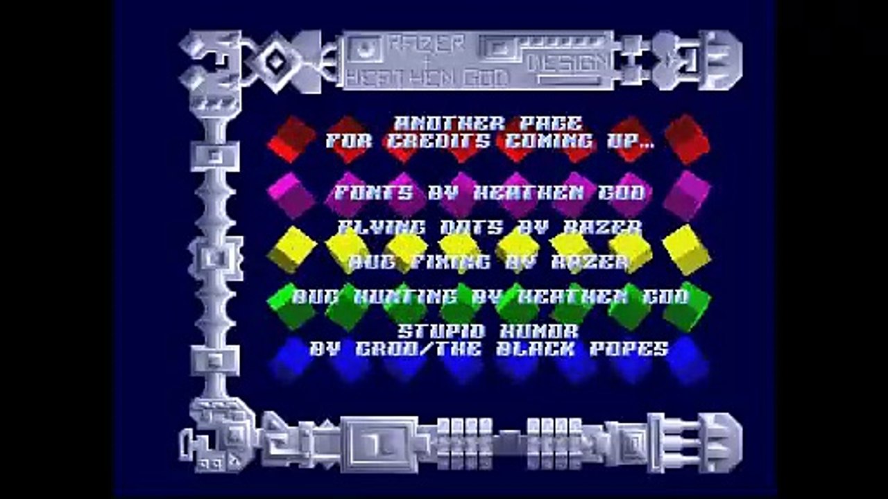 Amiga Demo Cipher by Razer and Heathen God Design