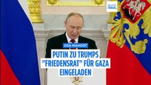 Trump hat Putin laut Kreml in den Gaza-Friedensrat eingeladen