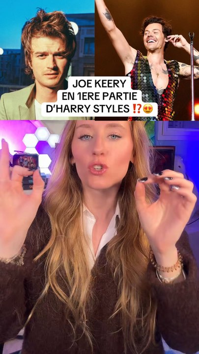 Joe Keery en 1ère partie des concerts de Harry Styles ⁉️😍