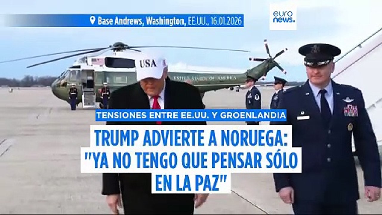 Trump advierte a Noruega tras quedarse sin el Nobel de la Paz: "Ya no tengo que pensar solo en la paz"