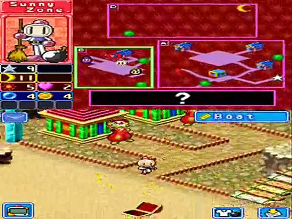 Bomberman Land 2 For Ds Walkthrough Part 4-Entering in Sunny Zone and Soccer Challenge with Jack