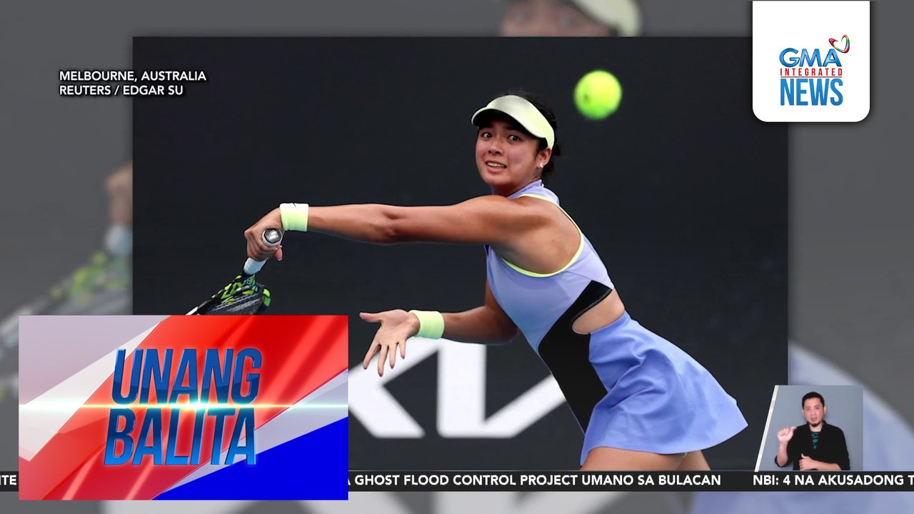 PH tennis player Alex Eala, bigo sa 1st round ng 2026 Australian Open | Unang Balita