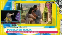 Pueblo en Italia celebra el nacimiento de este bebé