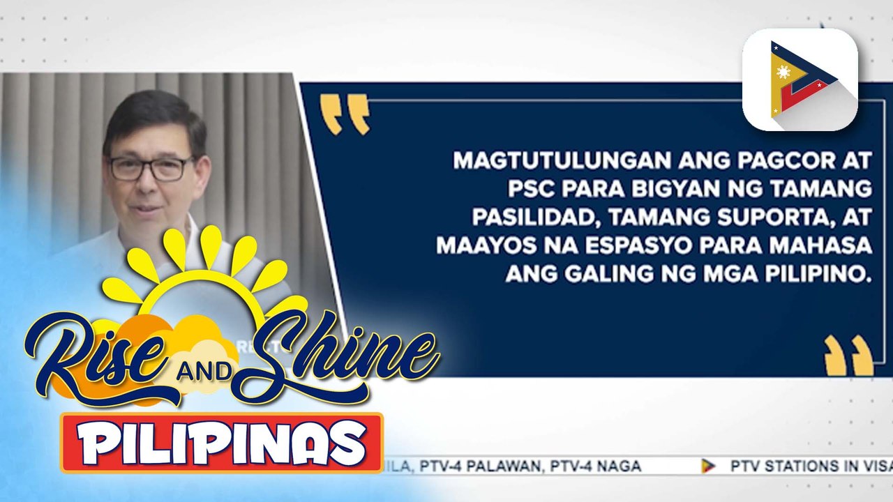 PAGCOR at PSC, nagkasundo sa pagpapaganda ng sports facilities sa bansa at pagpapalakas ng suporta para sa mga atletang Pinoy