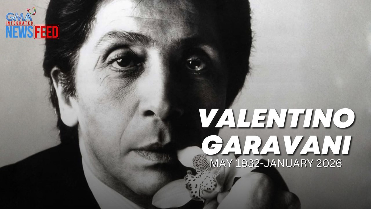 Italian fashion giant na si Valentino Garavani, pumanaw na | GMA Integrated Newsfeed