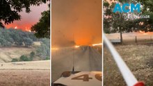 Fire tornado captured during Upper Murray bushfires