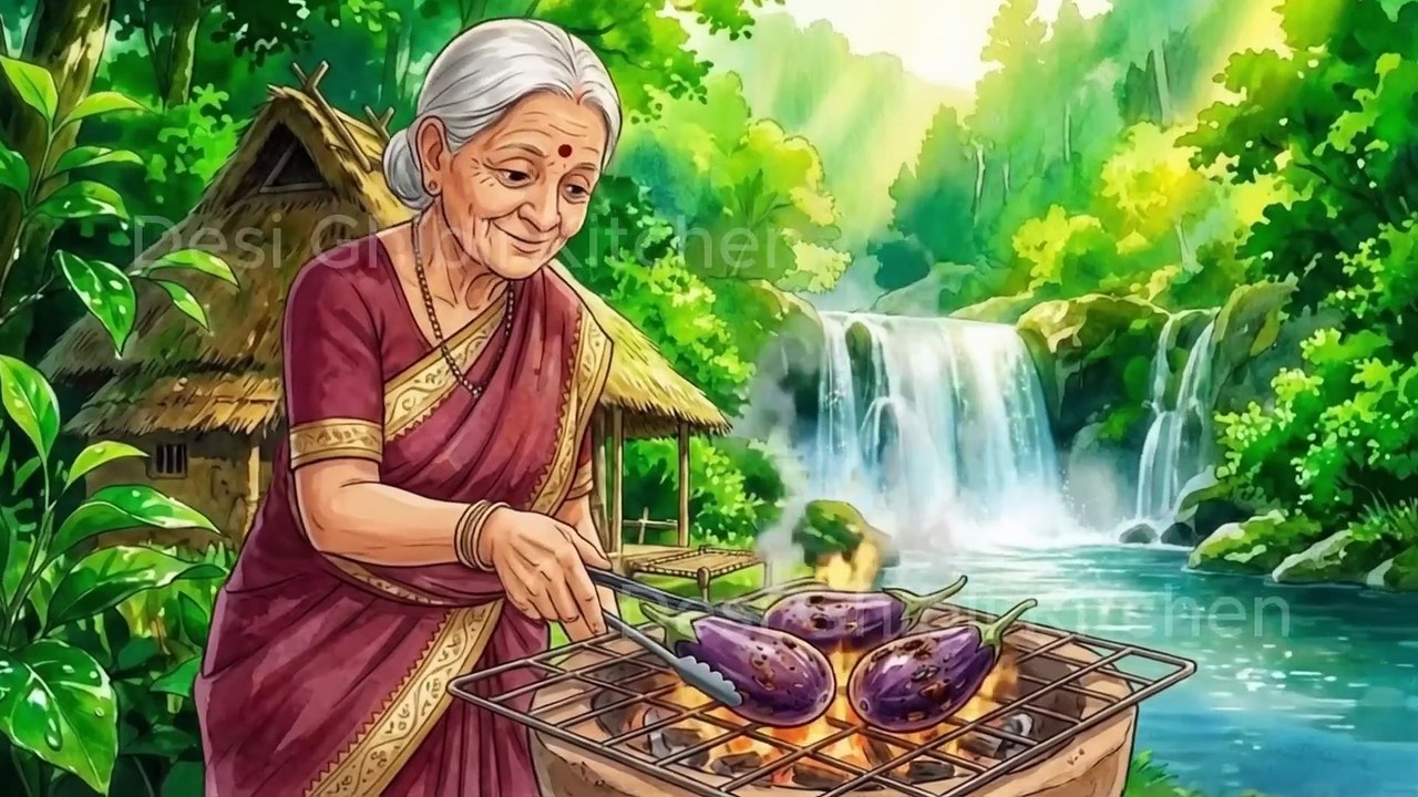 Traditional Indian Village Meal | Harvesting & Cooking | Ghibli Aesthetic ASMR