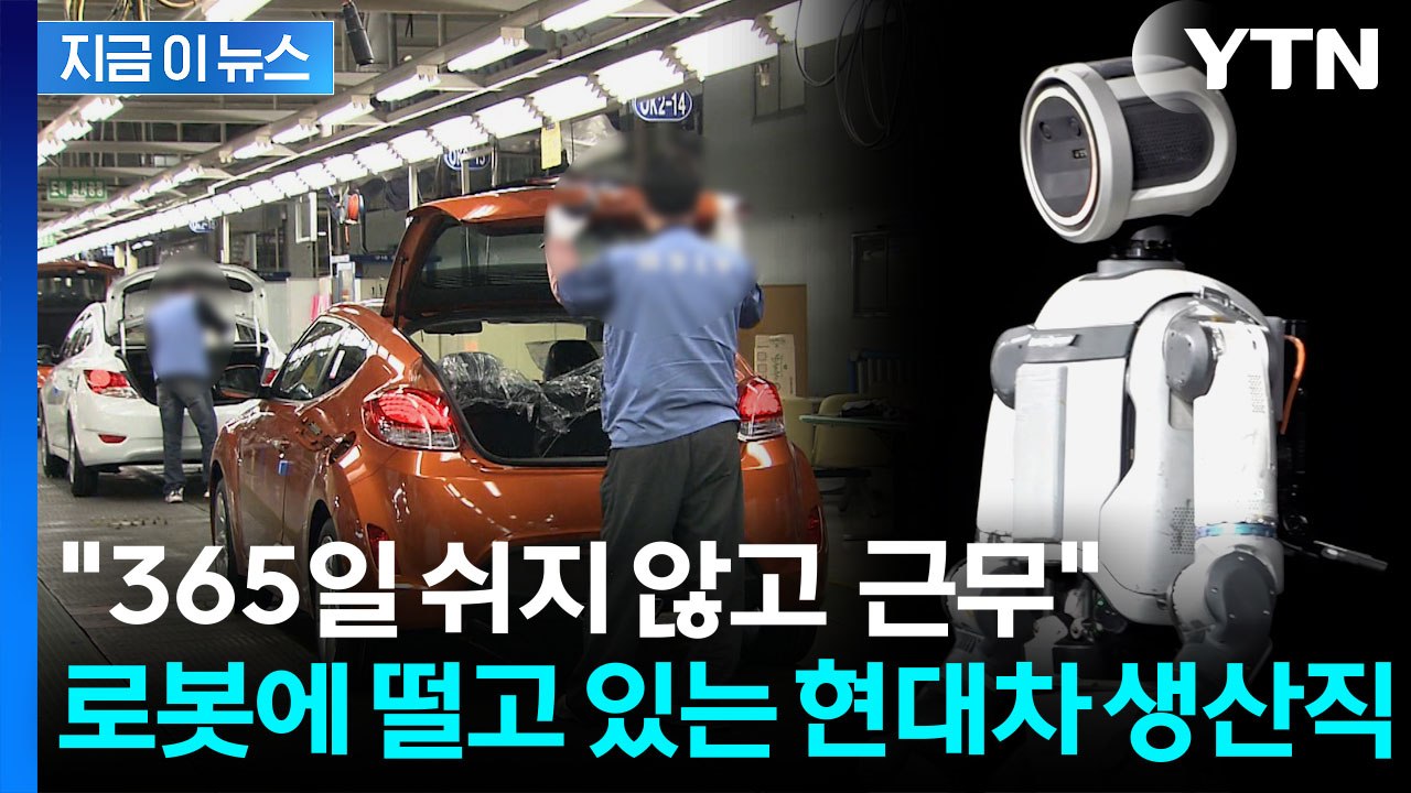"로봇 투입 반대해야"...'아틀라스 공포' 덮친 현대차 생산직 [지금이뉴스] / YTN