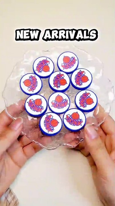 Silicone Focal Beads New Orleans Basketball Team, Flat Round Shape