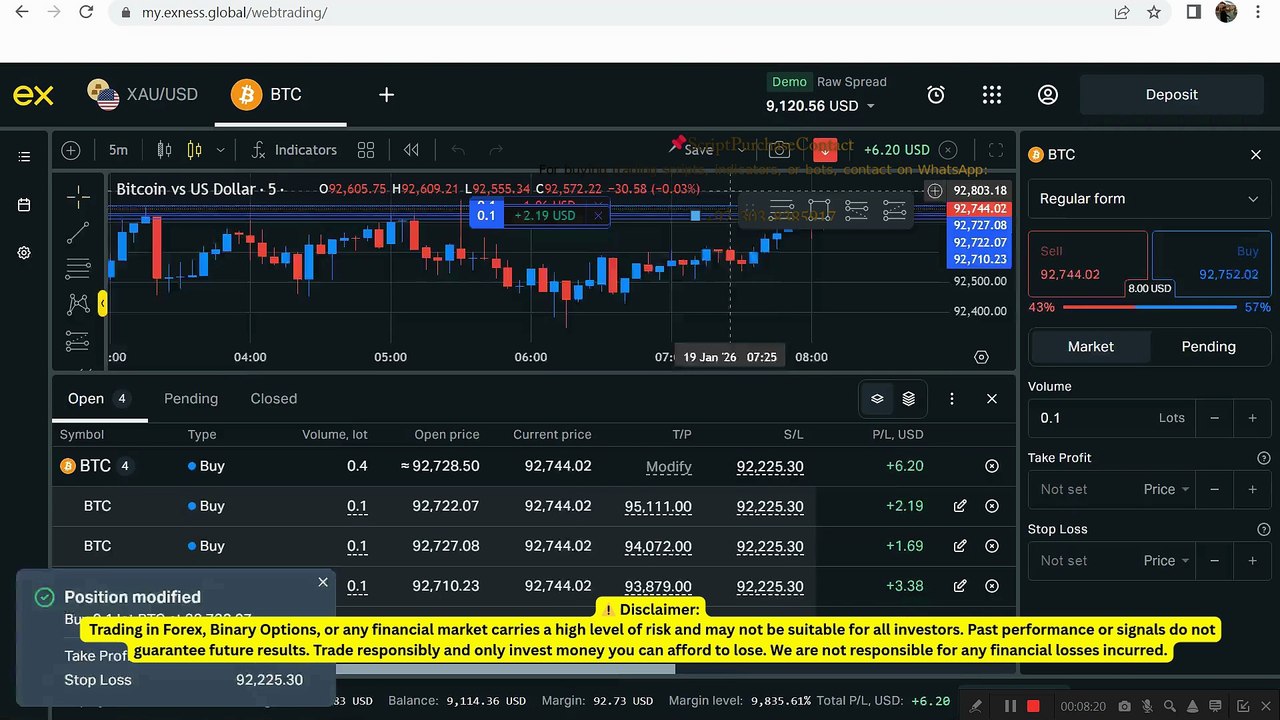 💥 BTC Futures Auto Buy & Sell Signal Indicator – Live Trading Alert. @ChartCrafter #ChartCrafter