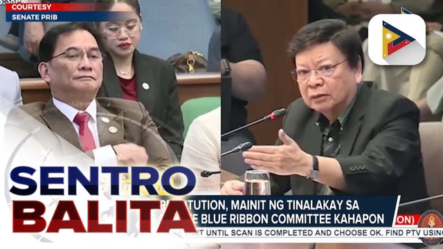 Restitution o pagbabalik ng ninakaw na pondo ng bayan, mainit ng tinalakay sa pagdinig ng Senate Blue Ribbon Committee; DOJ, iginiit na kailangan ng kooperasyon sa imbestigasyon | ulat ni Louisa Erispe