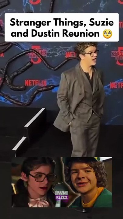 Stranger Things Gaten Matarazzo and Gabriella Pizzolo share a sweet moment at an event
