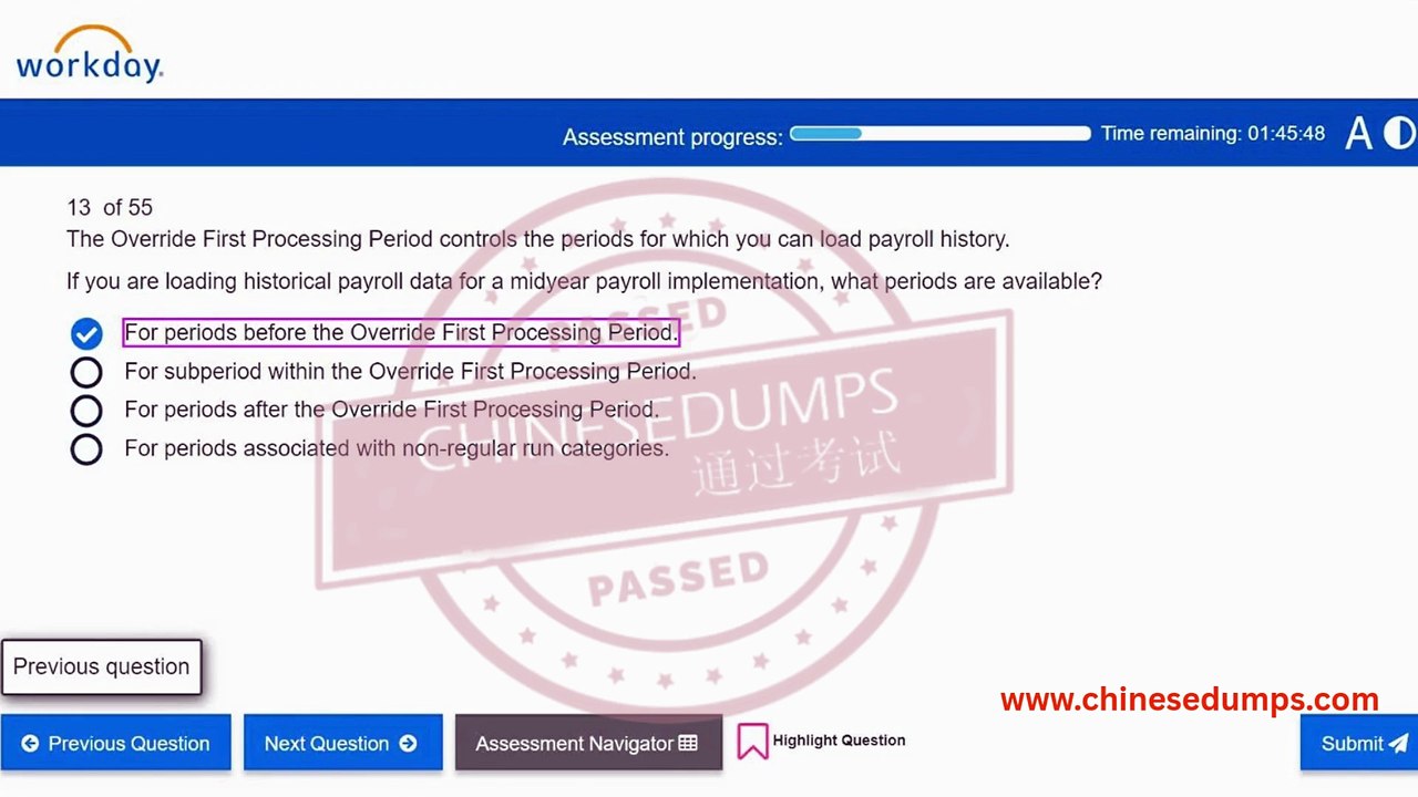 WORKDAY PAYROLL FUNDAMENTALS CERTIFICATION