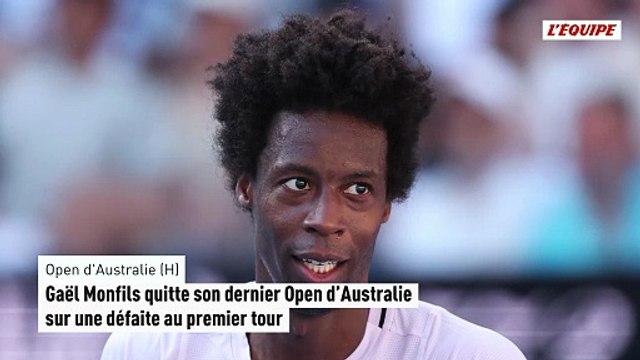 Gaël Monfils quitte son dernier Open d'Australie sur une défaite au premier tour - Tennis - Open d'Australie