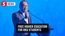 Free higher education for OKU students begins immediately, says Anwar