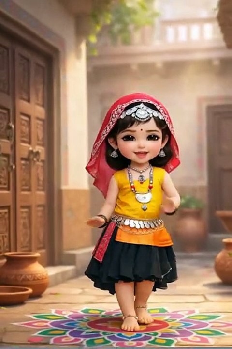 Cute AI Girl Dance on Music 🎵Chham chham ye🔥💃_like & follow #dancevideo #reels #trending#viral #reelsvideo #bome #explorenow