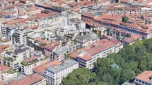 3D Areial View Milan Italy