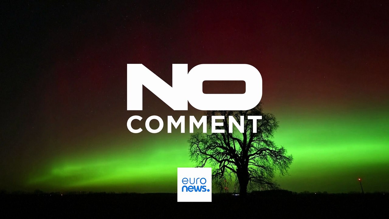 Nordlichter erleuchten den Nachthimmel über Deutschland