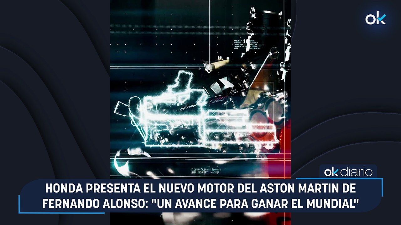 Honda presenta el nuevo motor del Aston Martin de Fernando Alonso: "Un avance para ganar el Mundial"