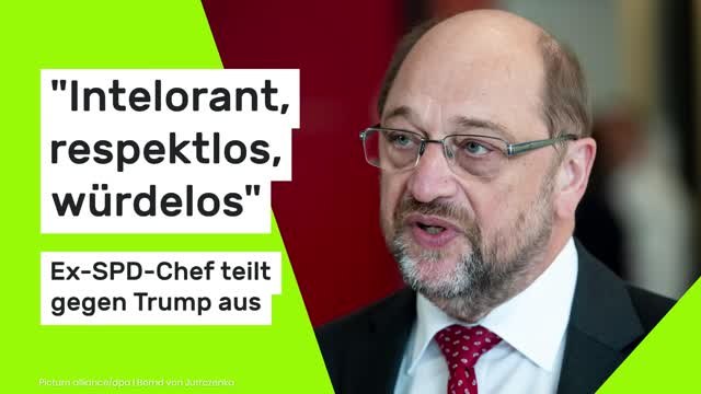 Martin Schulz bei Caren Miosga: Intelorant, respektlos, würdelos - Ex-SPD-Chef teilt gegen Trump aus