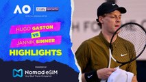 Hugo Gaston vs Jannik Sinner | Match Highlights | Australian Open 2026