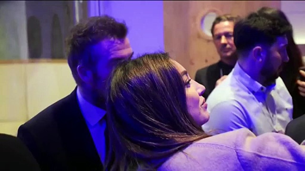 Sir David Beckham refuses to answer questions on his relationship with his son in Davos