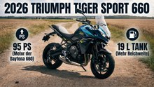 2026 Triumph Tiger Sport 660 Facelift – 14 PS mehr & größerer Tank!