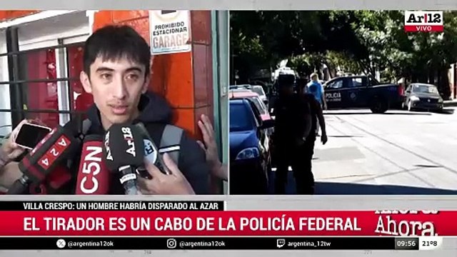 Villa Crespo: un efectivo de la Policía Federal bajó de un auto, comenzó a disparar e hirió a un trabajador | Relato de testigos