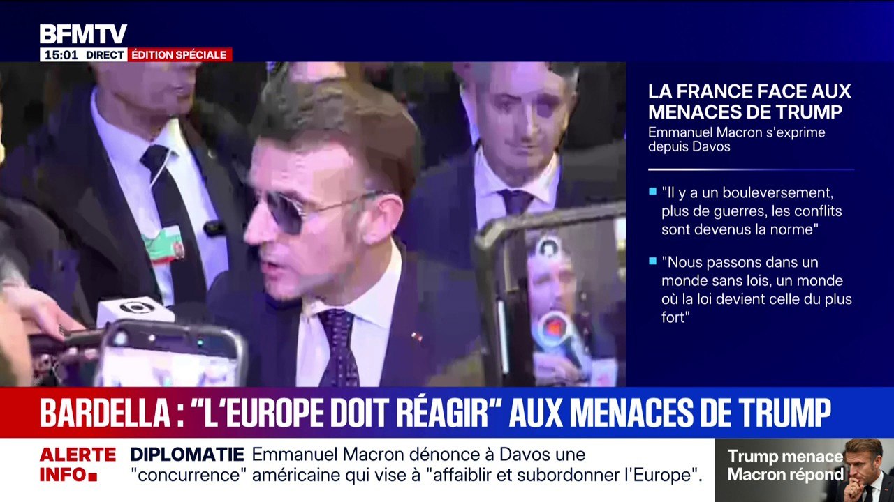 "J'assume tout ce que je fais, j'ai l'habitude d'être cohérent entre ce que je dis à l'extérieur et ce que je fais de manière privée": Emmanuel Macron réagit à son SMS publié par Donald Trump: