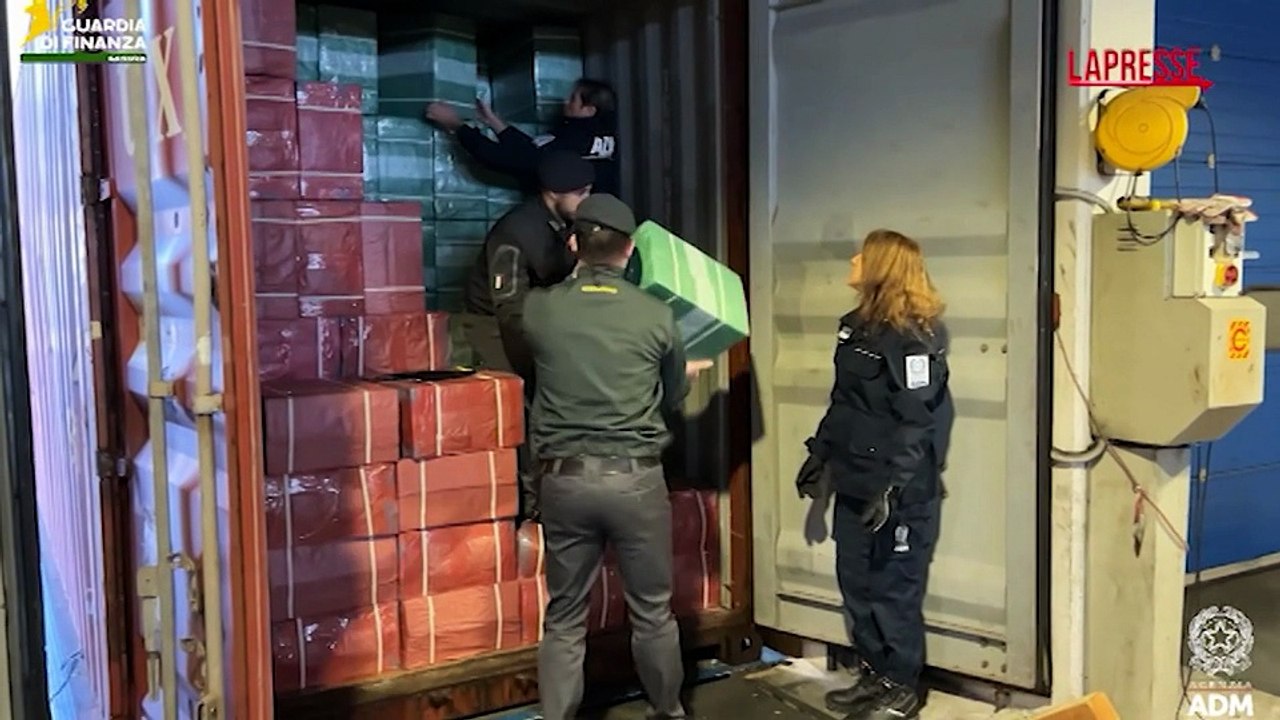 Genova: sequestrate al porto oltre 9 tonnellate di sigarette di contrabbando