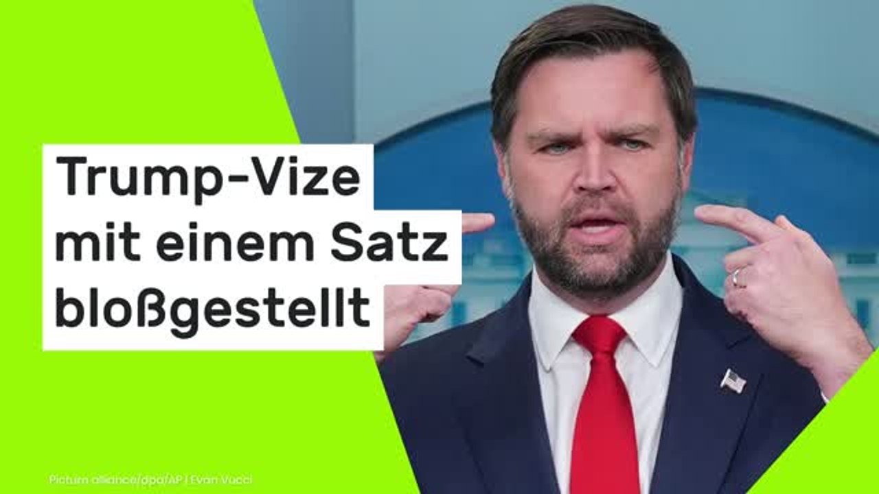 J.D. Vance: Alte Aussage fällt ihm auf die Füße - Trump-Vize mit einem Satz bloßgestellt