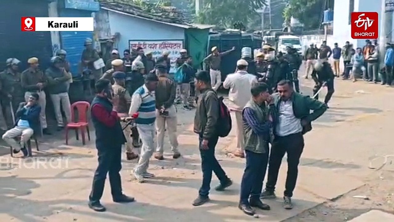 Bulldozer Action Targets Illegal Hotel Linked To Karauli Riots Mastermind Amid Tight Security