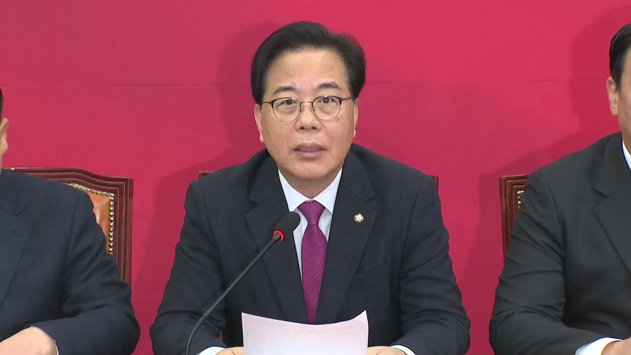 송언석 "홍익표 정무수석, 장동혁 농성장 방문해야" / YTN