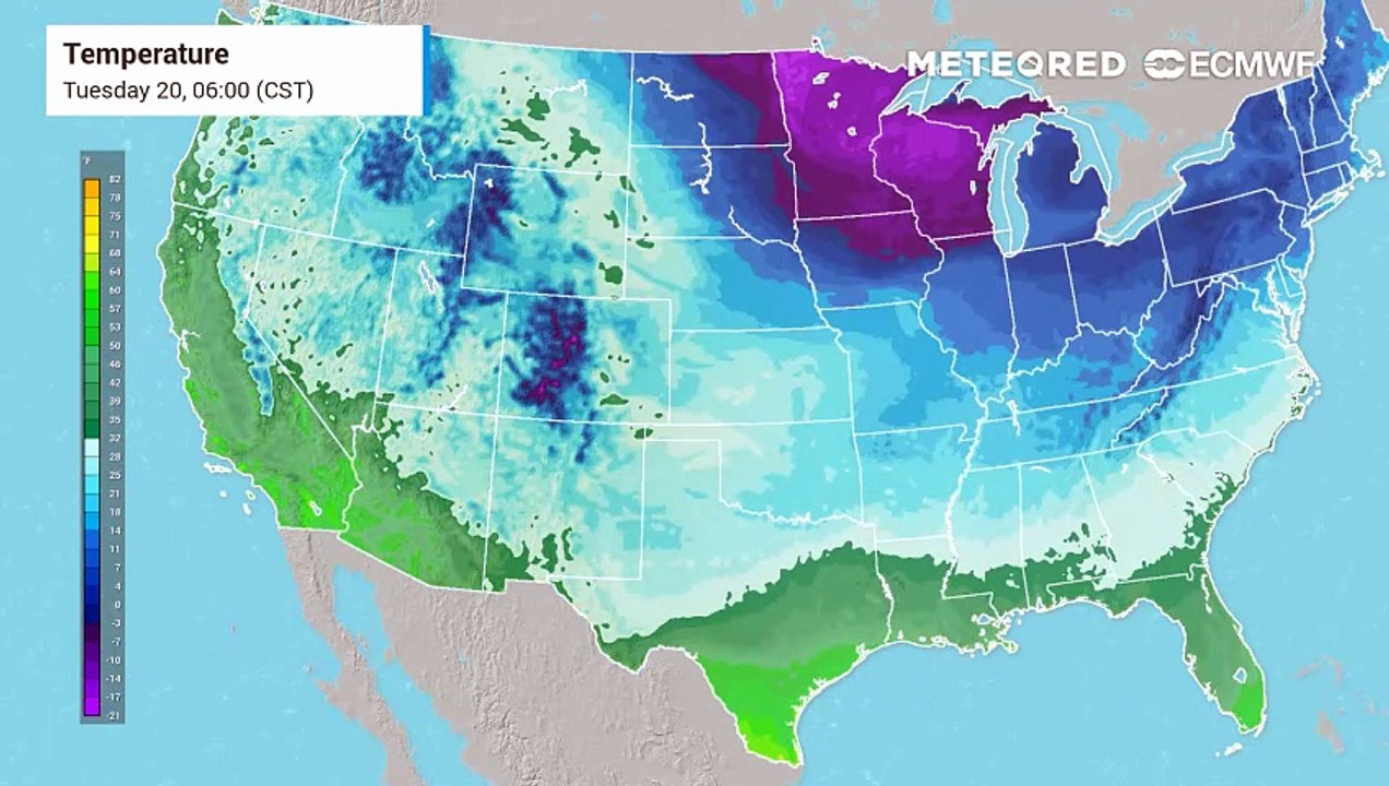 A blast of Arctic air will be slipping southward this week towards Texas.