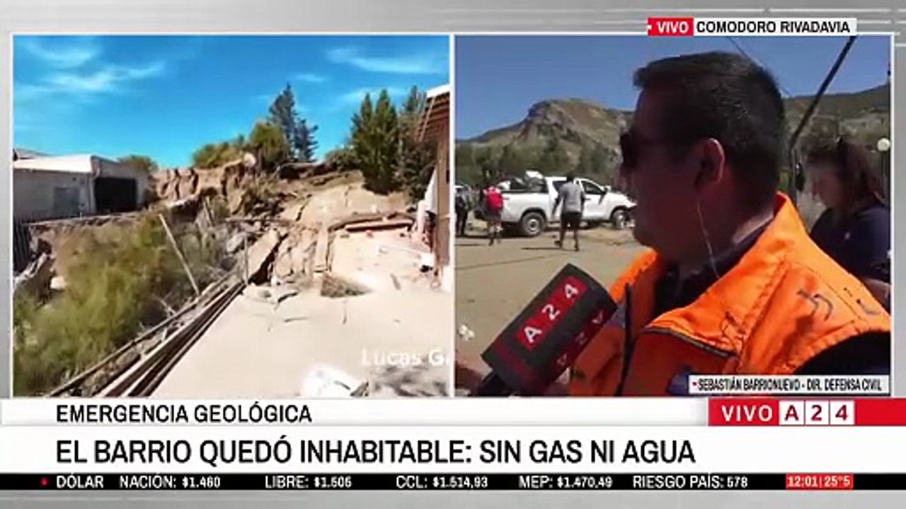 Comodoro Rivadavia: la zona del desastre