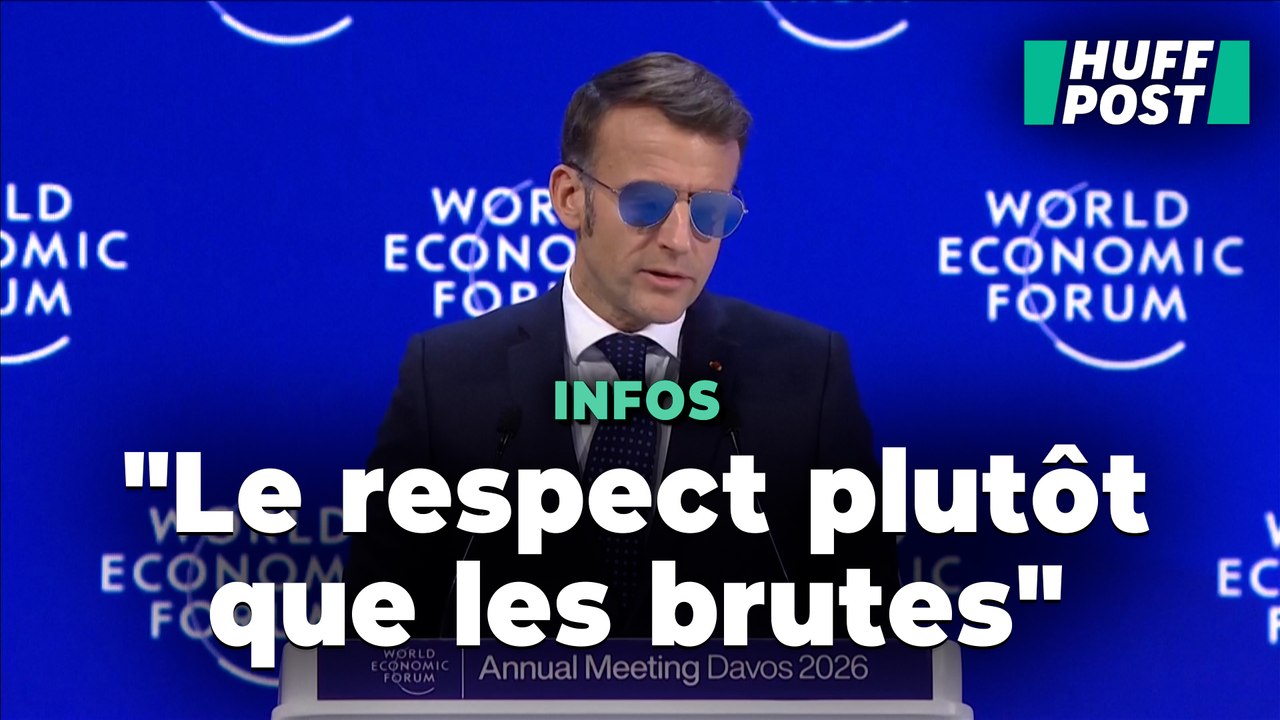 Depuis Davos, Macron répond à Trump (sans jamais le nommer)