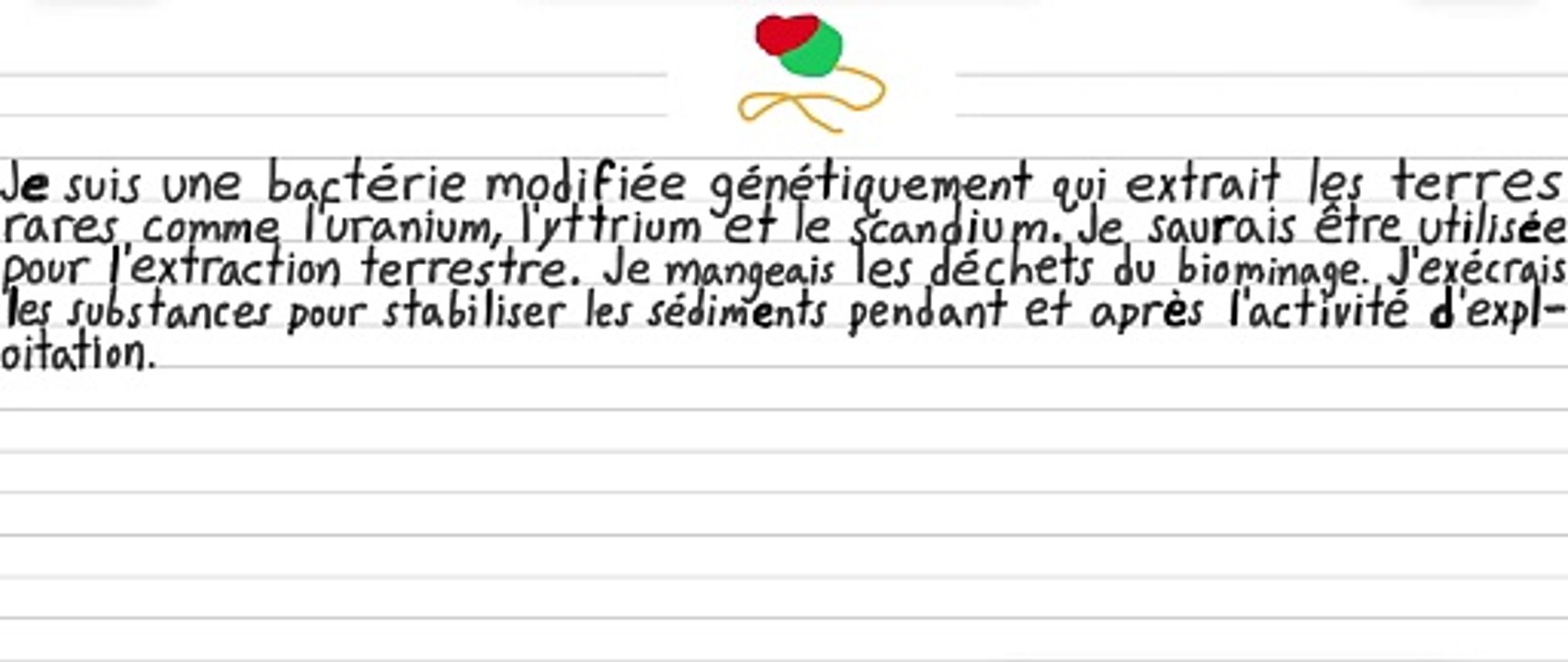 Bactérie pour biominer