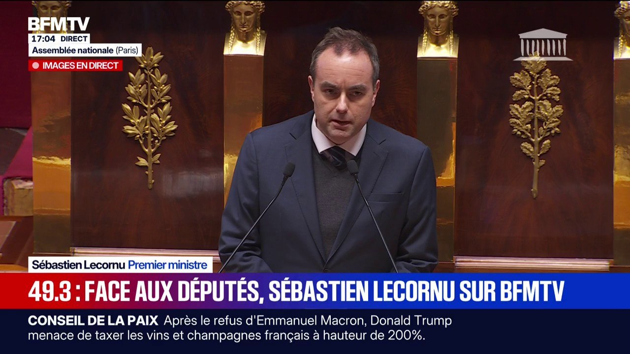 Depuis l'Assemblée nationale, Sébastien Lecornu "remercie l'ensemble des groupes politiques qui ont accepté de travailler à un compromis"