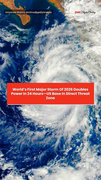 World’s First Major Storm Of 2026 Doubles Power In 24 Hours—US Base In Direct Threat Zone