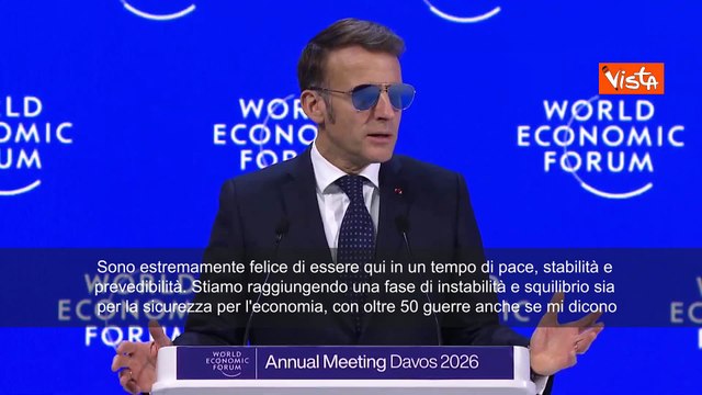 Macron: Europa difenda multilateralismo, il mondo va verso la legge del più forte